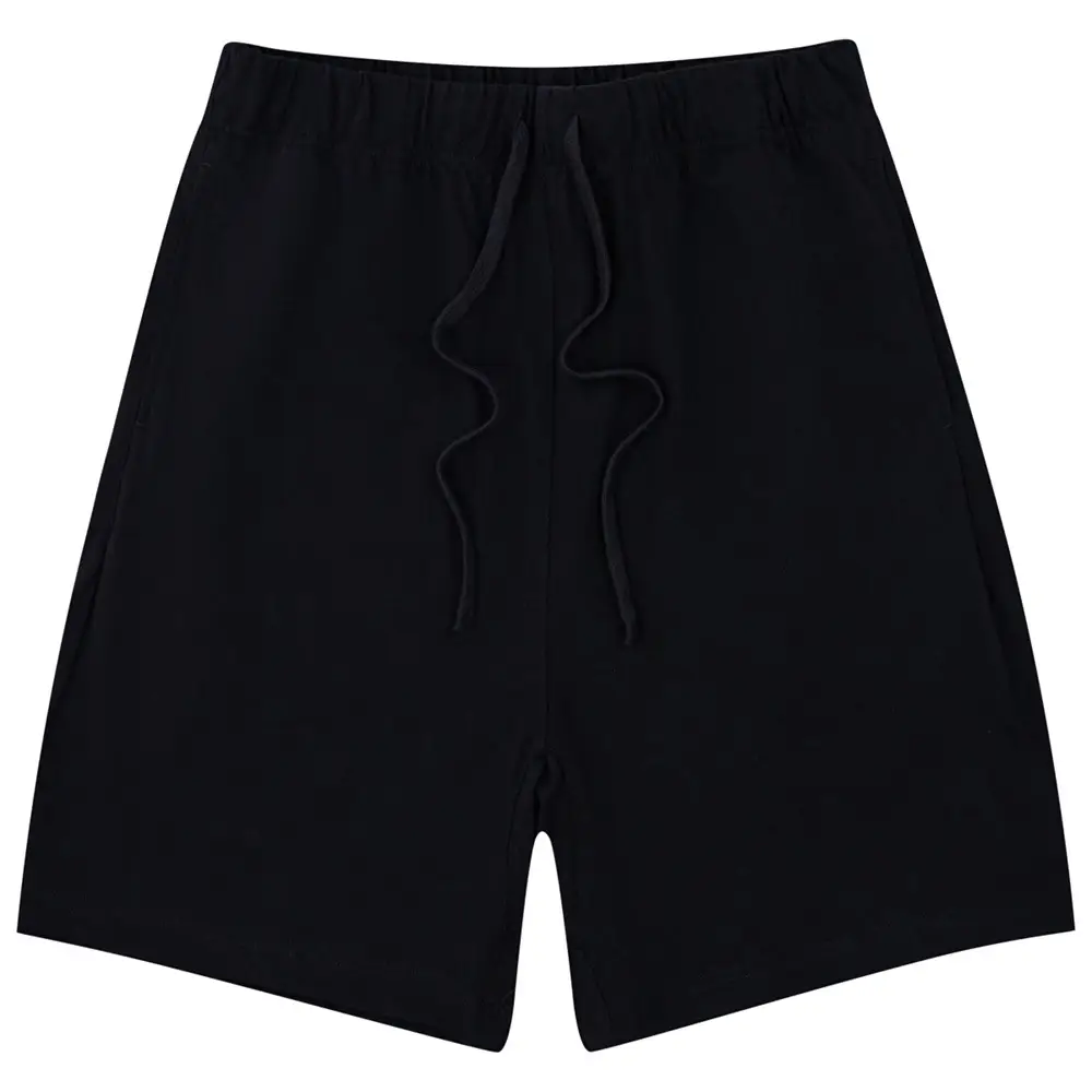 Men Drawstring Olive Shorts Knee Length Cotton - Image 2