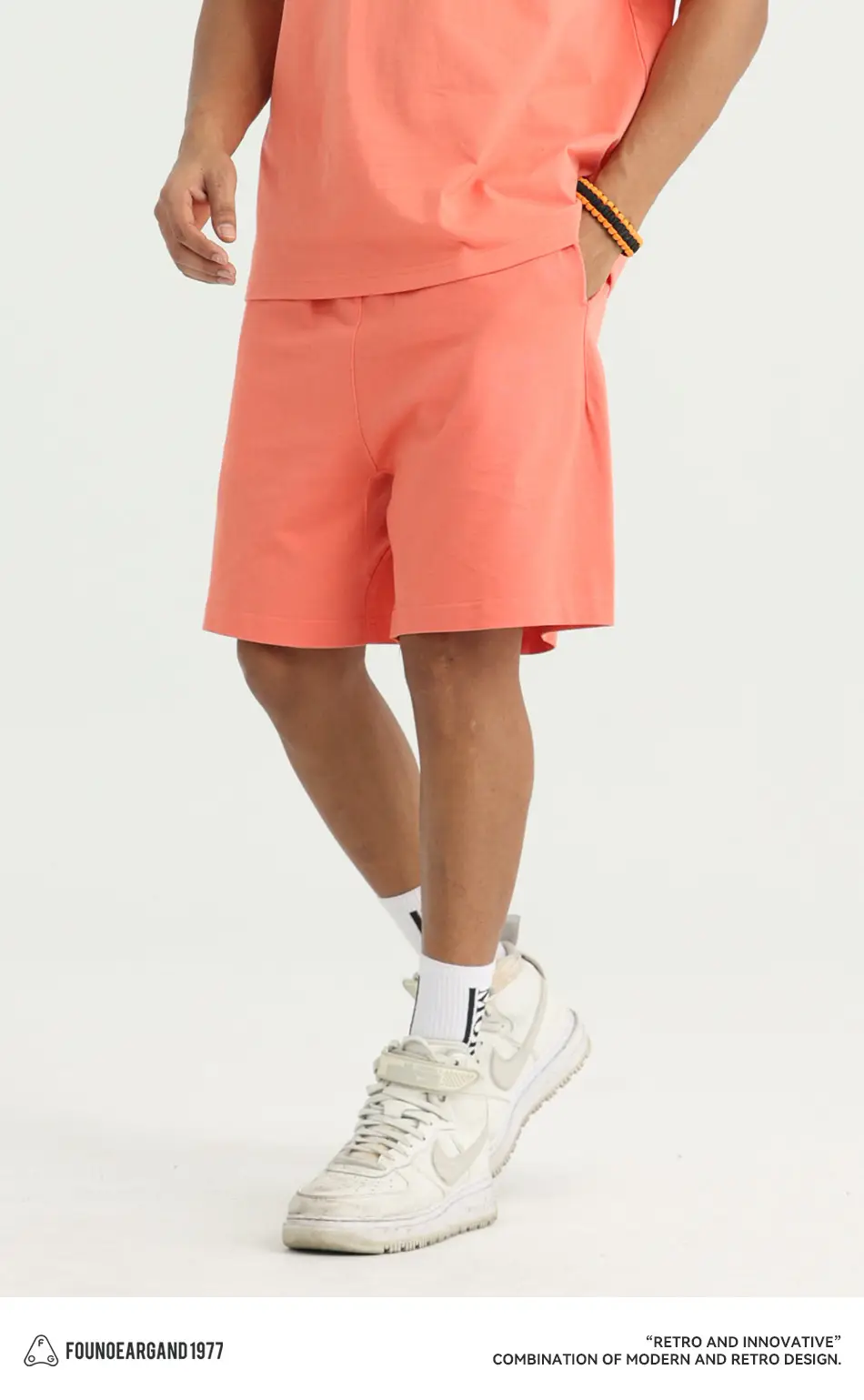 Men Drawstring Olive Shorts Knee Length Cotton — feature 19