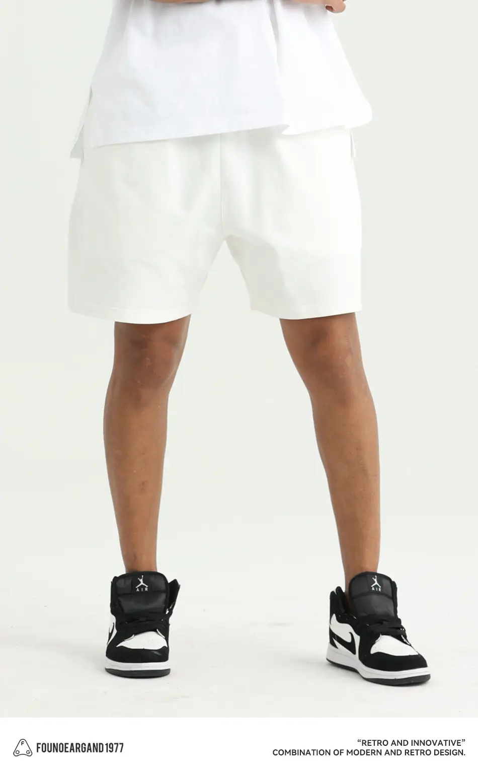 Men Drawstring Olive Shorts Knee Length Cotton — feature 21