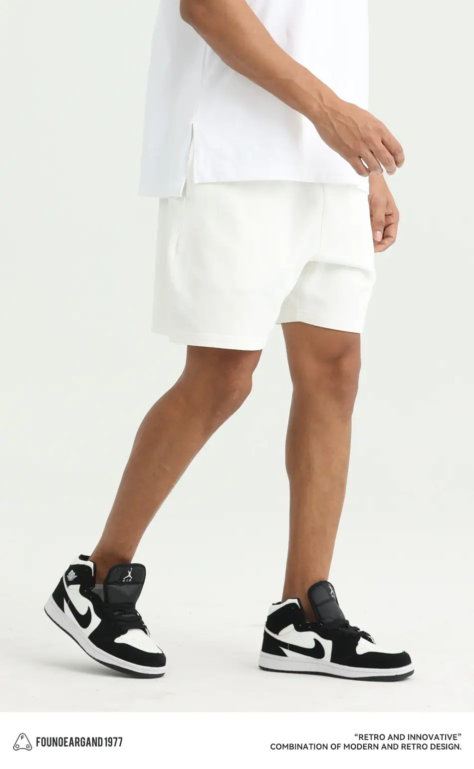 Men Drawstring Olive Shorts Knee Length Cotton — feature 23
