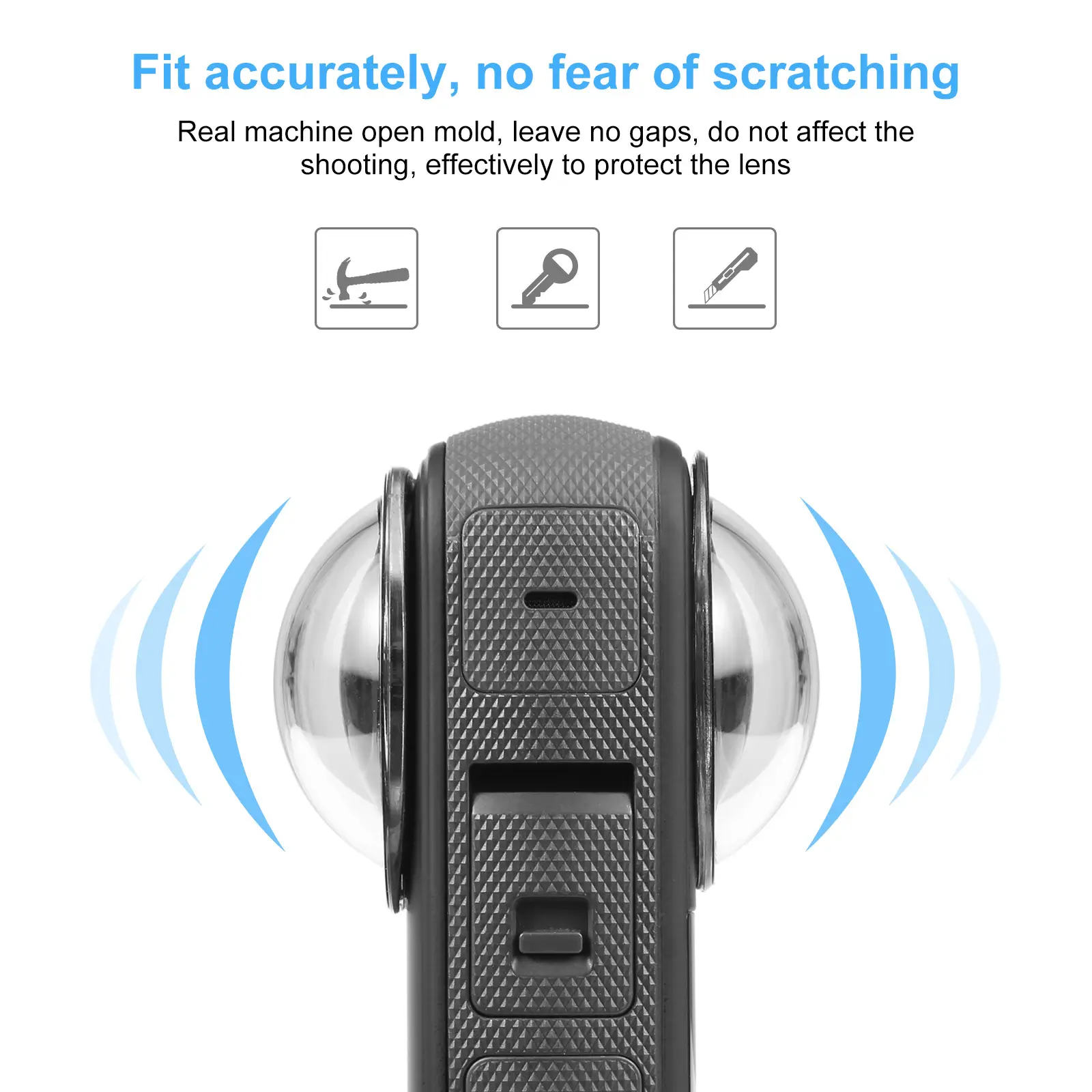 Puluz Fat Cow Shadow Stone Insta360 X4/X3 Sports Camera with Optical Glass - Image 4
