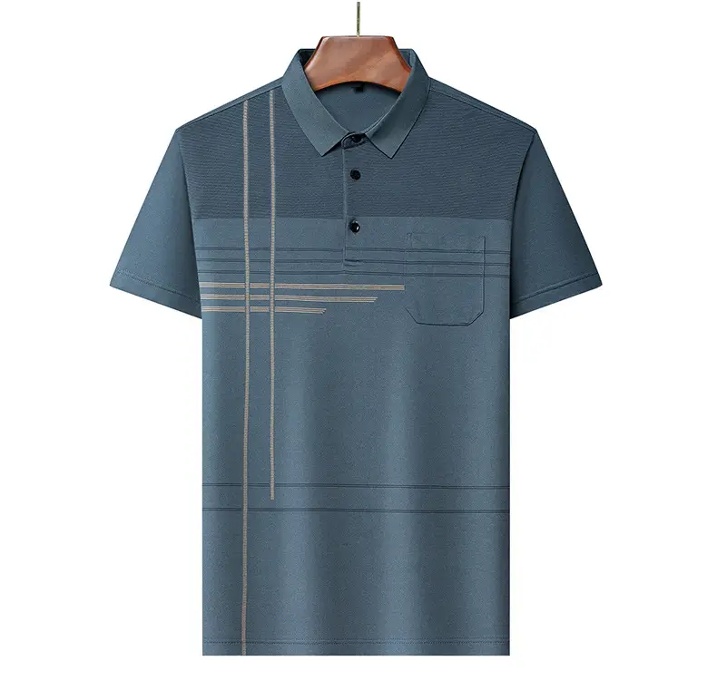 Men's 939 Pink Polo T-Shirt Short Sleeve Real Pocket — feature 32