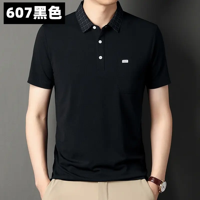Men's 939 Pink Polo T-Shirt Short Sleeve Real Pocket