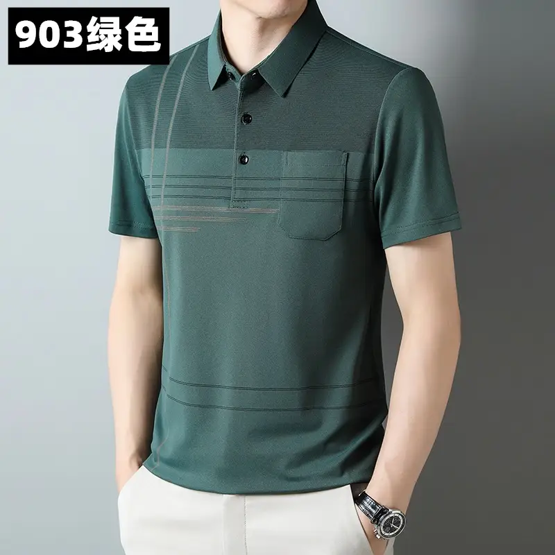 Men's 939 Pink Polo T-Shirt Short Sleeve Real Pocket
