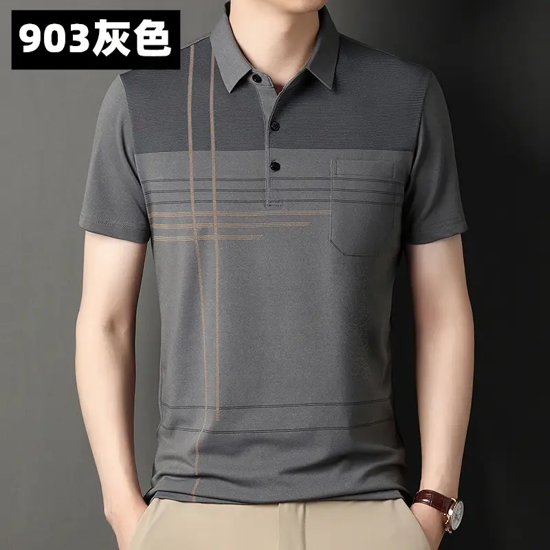 Men's 939 Pink Polo T-Shirt Short Sleeve Real Pocket