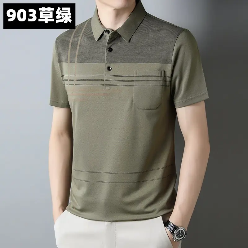 Men's 939 Pink Polo T-Shirt Short Sleeve Real Pocket