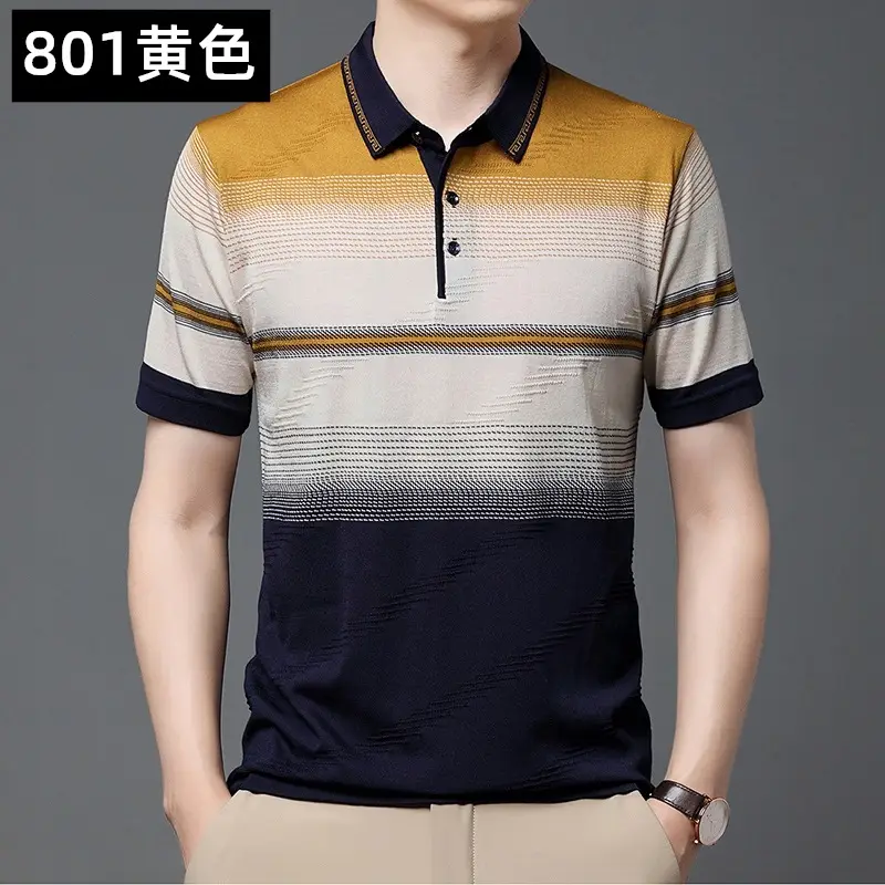 Men's 939 Pink Polo T-Shirt Short Sleeve Real Pocket