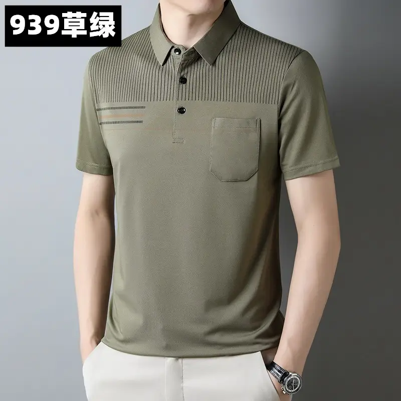 Men's 939 Pink Polo T-Shirt Short Sleeve Real Pocket