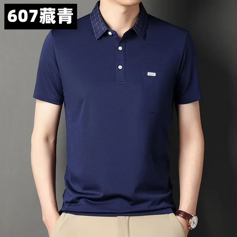 Men's 939 Pink Polo T-Shirt Short Sleeve Real Pocket