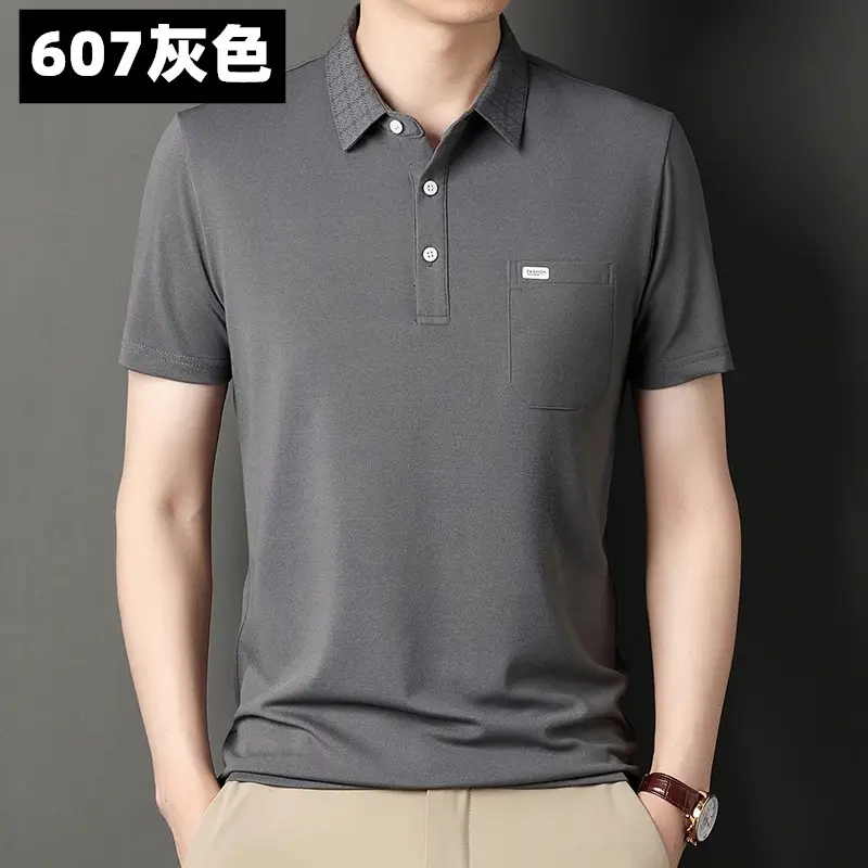 Men's 939 Pink Polo T-Shirt Short Sleeve Real Pocket
