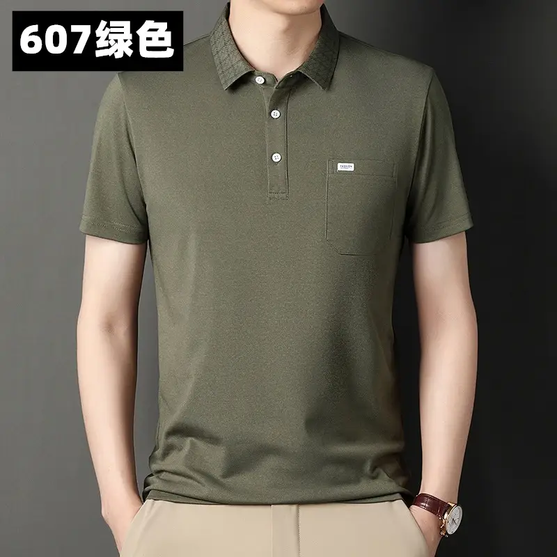 Men's 939 Pink Polo T-Shirt Short Sleeve Real Pocket