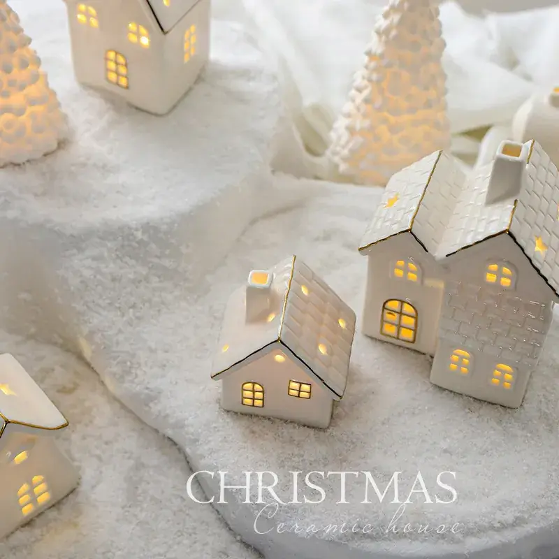 Nordic Ceramic Christmas House Decor 12.5cm