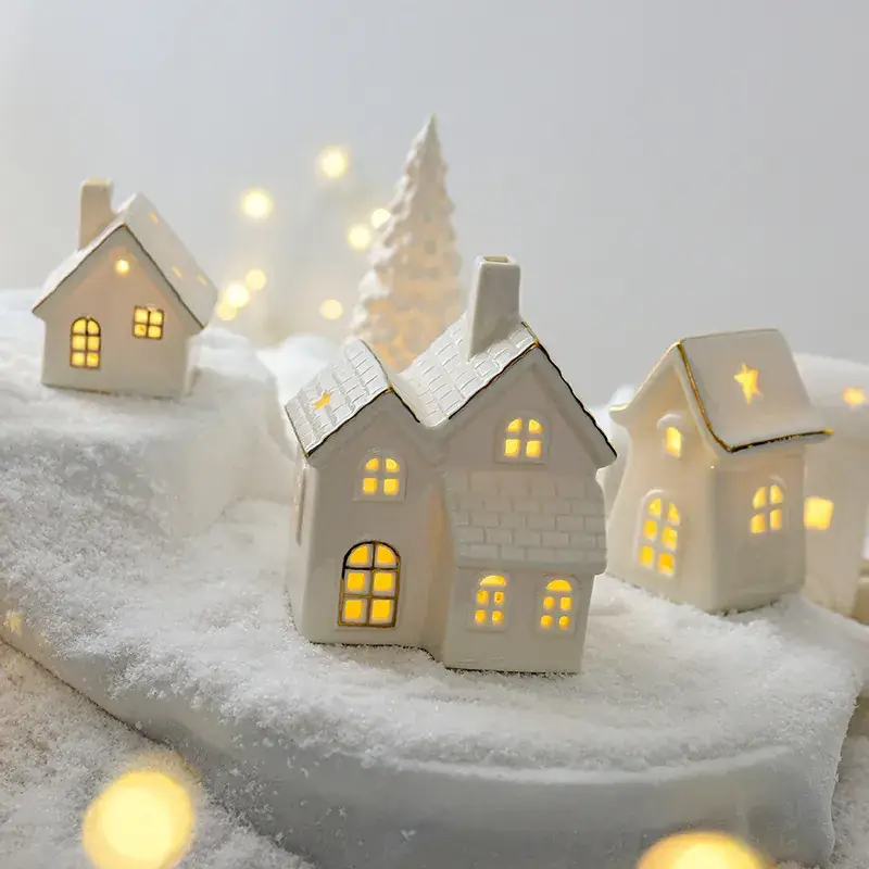 Nordic Ceramic Christmas House Decor 12.5cm