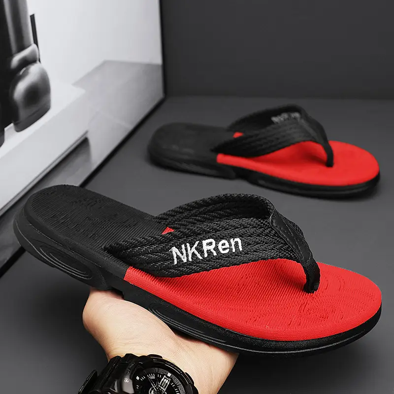 Summer Thick-soled Flip-flops Sandals Men's slippers Outer Wear Non-slip Fashion New Beach Shoes slippers - Image 5