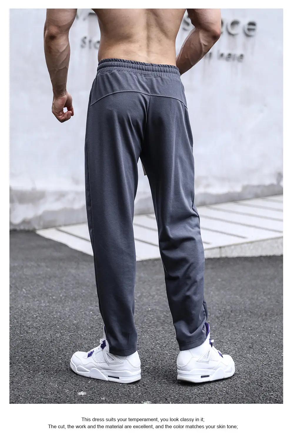 Men's Black Straight Outdoors Pants Casual Wear — feature 10