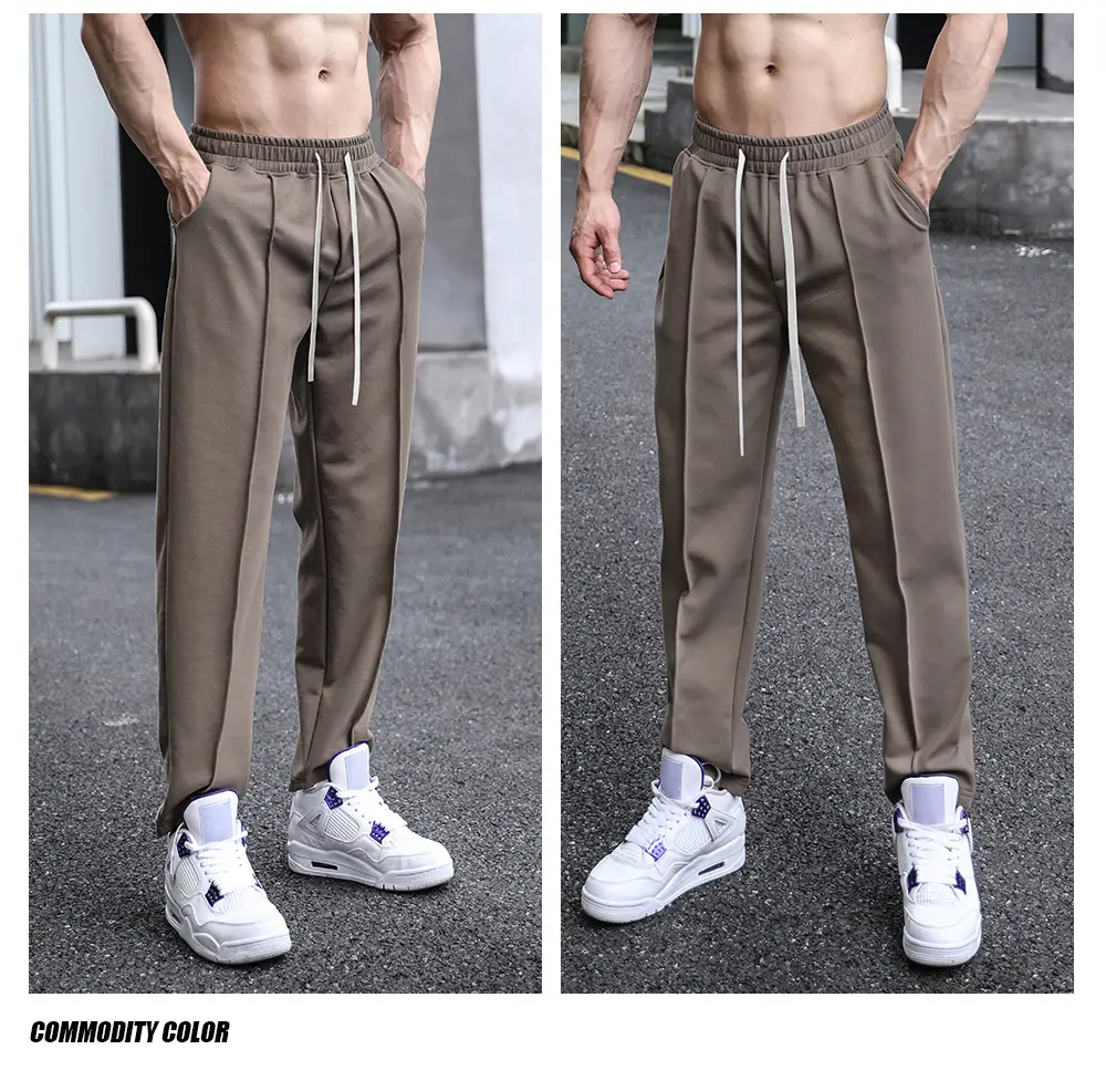 Men's Black Straight Outdoors Pants Casual Wear — feature 14