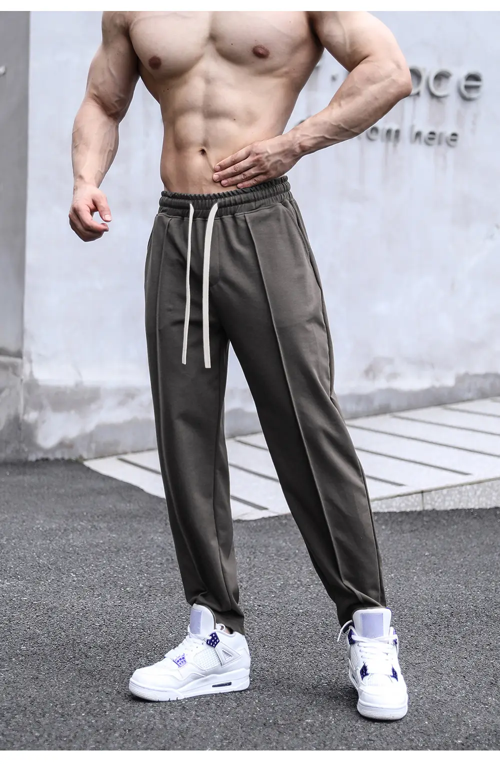 Men's Black Straight Outdoors Pants Casual Wear — feature 15