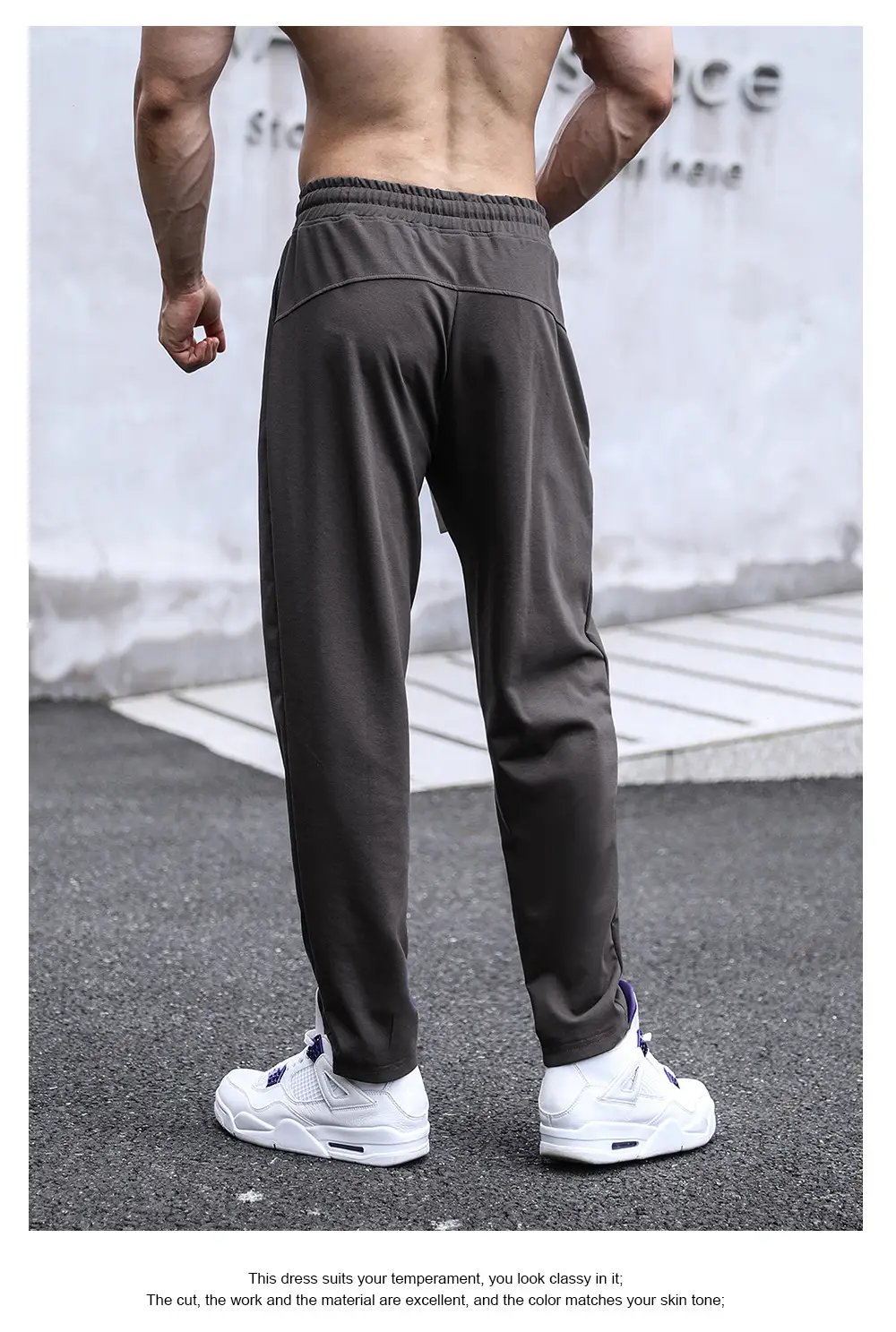 Men's Black Straight Outdoors Pants Casual Wear — feature 16