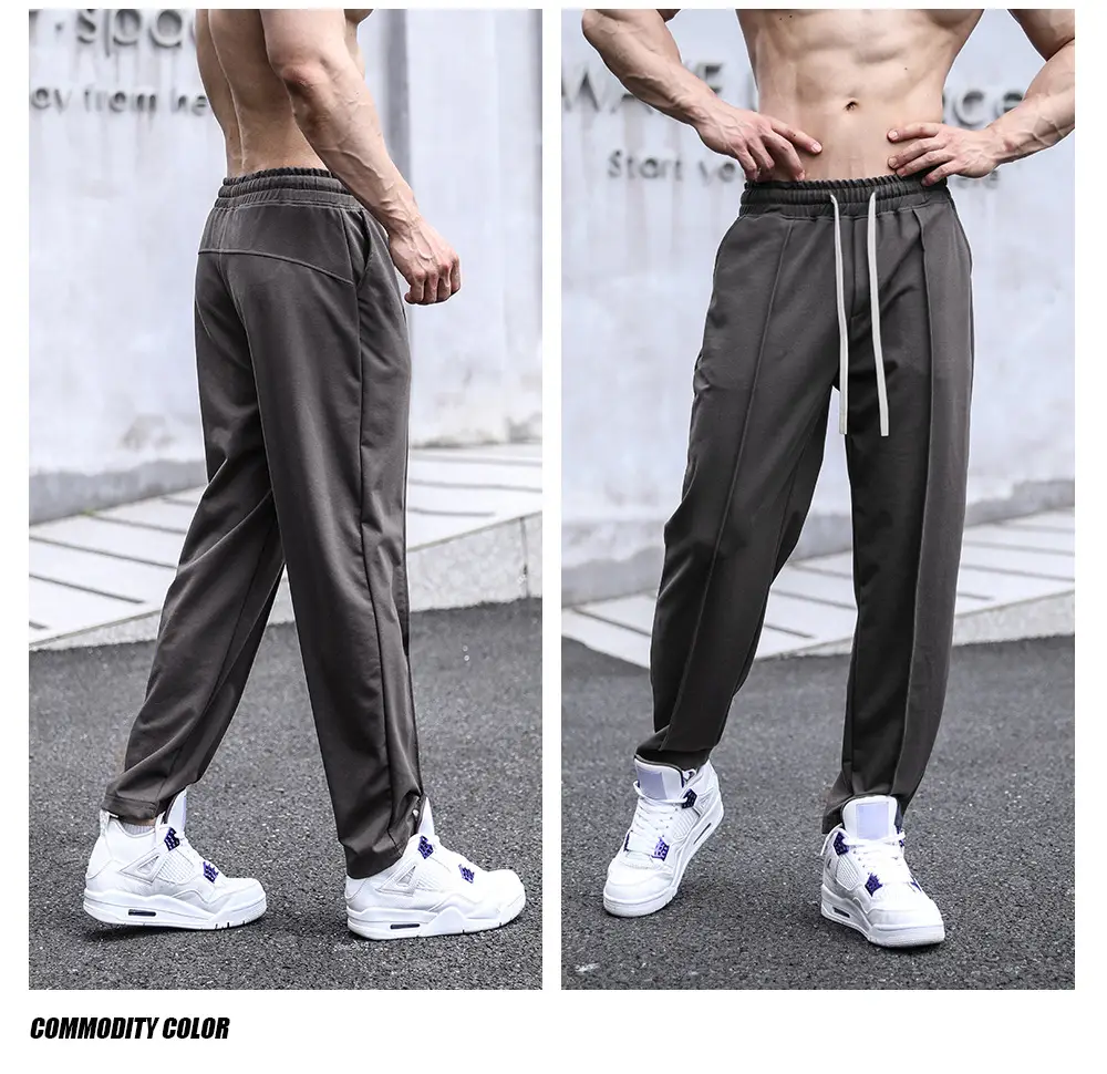 Men's Black Straight Outdoors Pants Casual Wear — feature 17