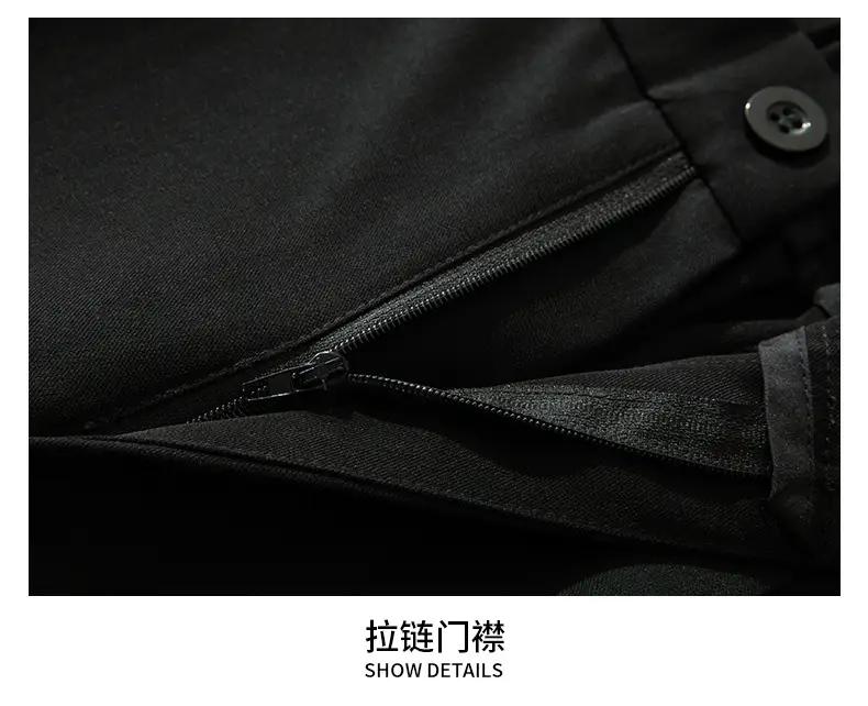 Ice Silk Men's Wide Leg Straight Pants Black 2025 — feature 24