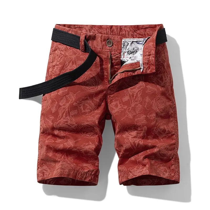 Men's Red Printed Shorts Cross-border All-match - Image 4