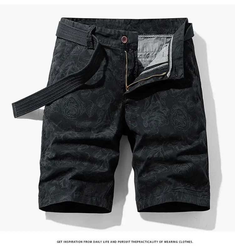 Men's Red Printed Shorts Cross-border All-match — feature 13