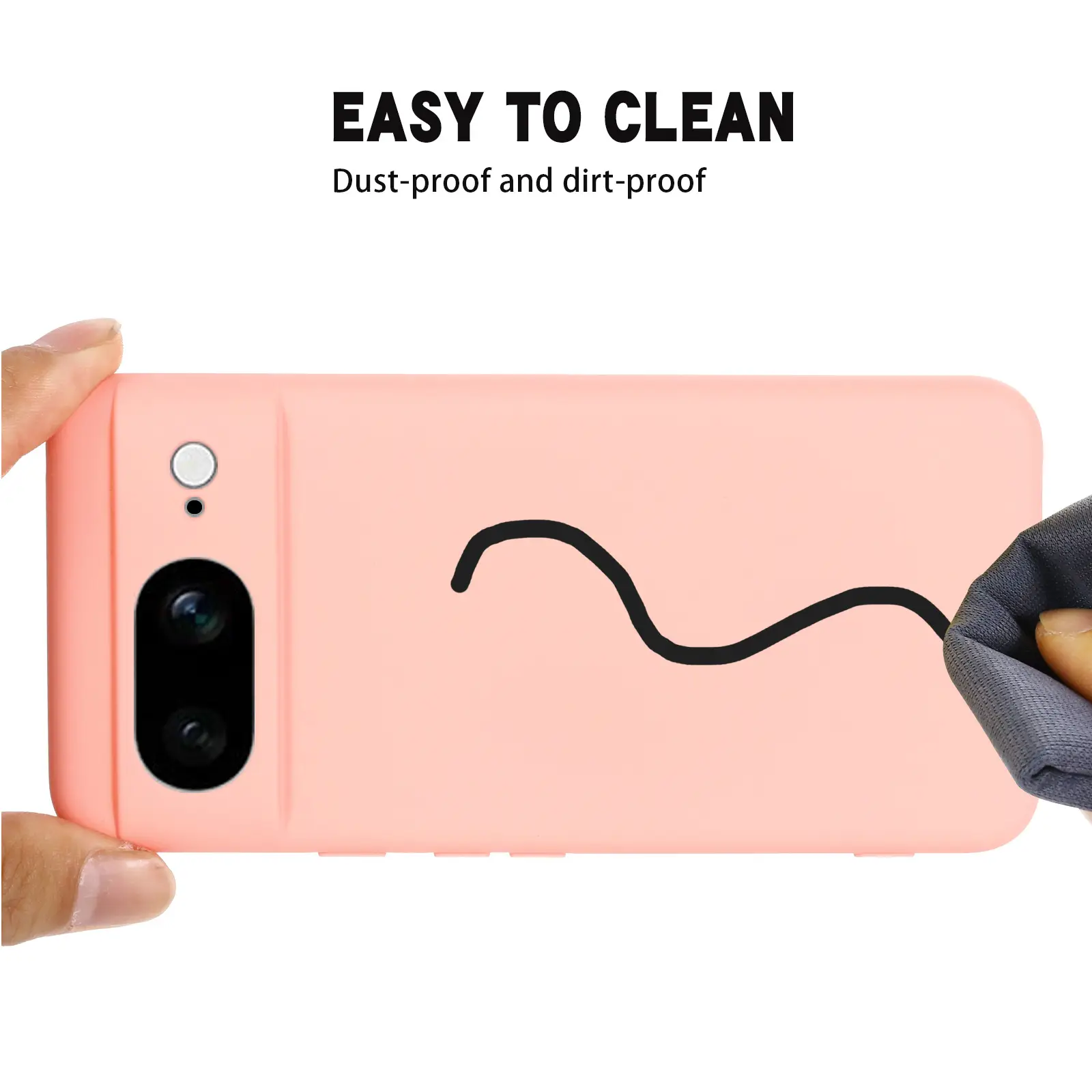 Google Pixel 8a Phone Case Liquid Silicon Protective Cover - Image 10