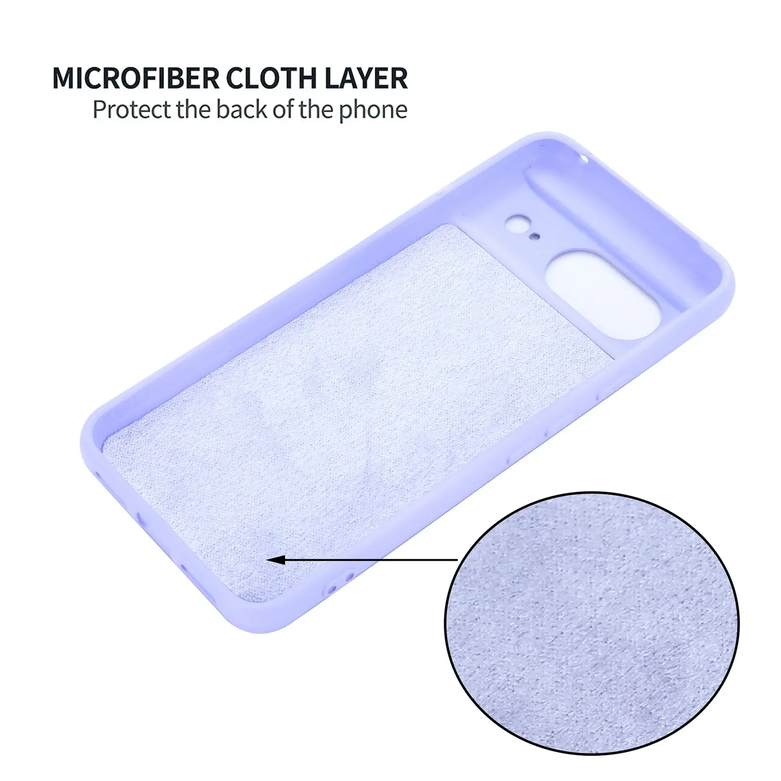 Google Pixel 8a Phone Case Liquid Silicon Protective Cover - Image 11