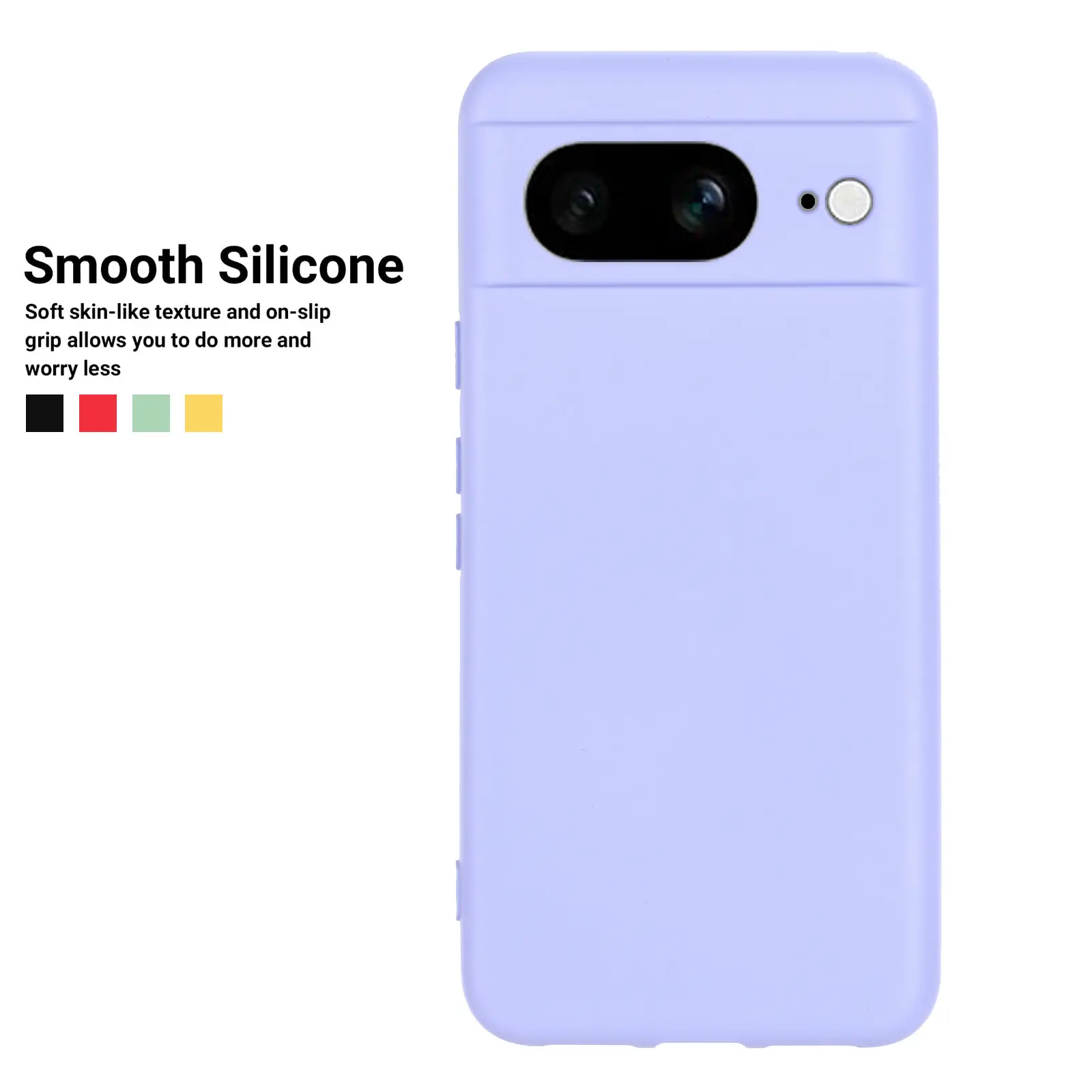 Google Pixel 8a Phone Case Liquid Silicon Protective Cover - Image 5
