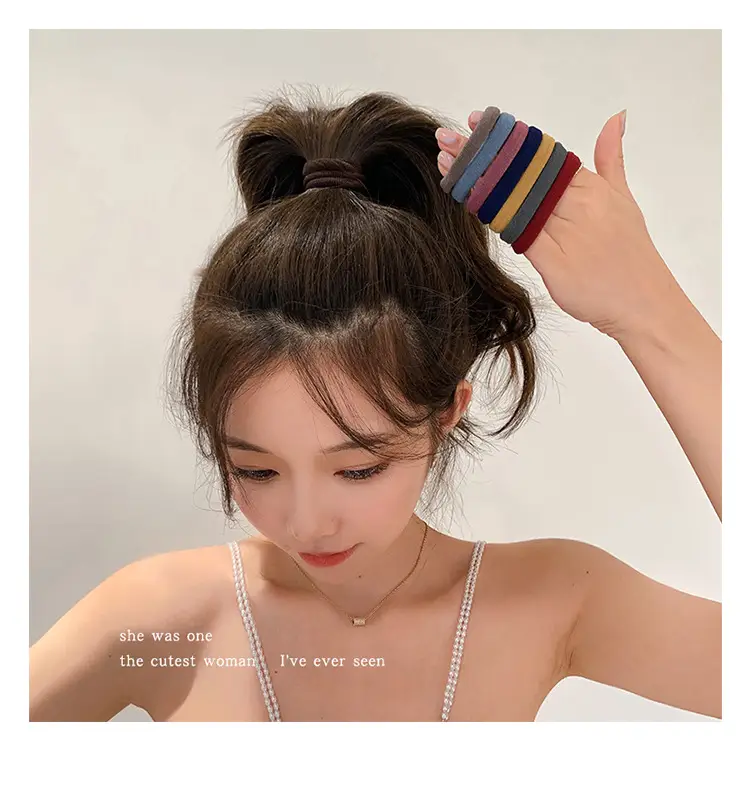 High Ponytail Hair Rope 60 Pcs Rubber Band for Girls — feature 5