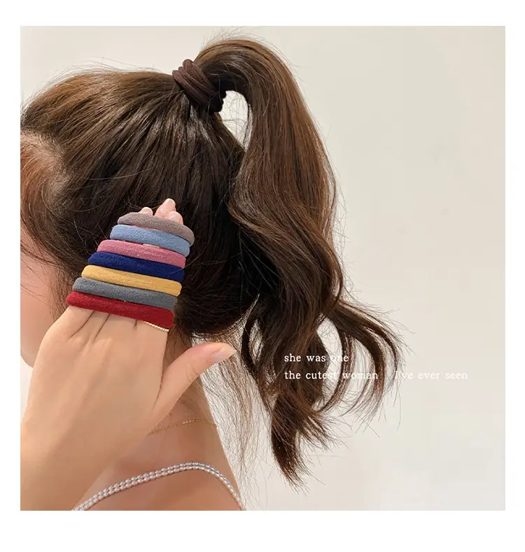 High Ponytail Hair Rope 60 Pcs Rubber Band for Girls — feature 7