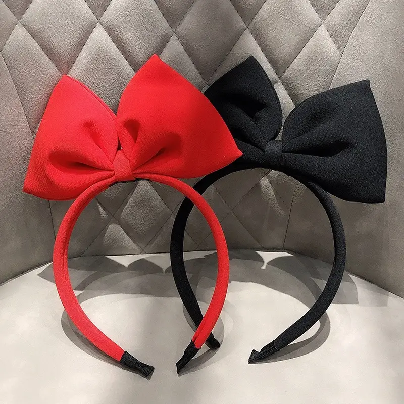 Red Polka Dot Bow Headband for Girls - Image 6