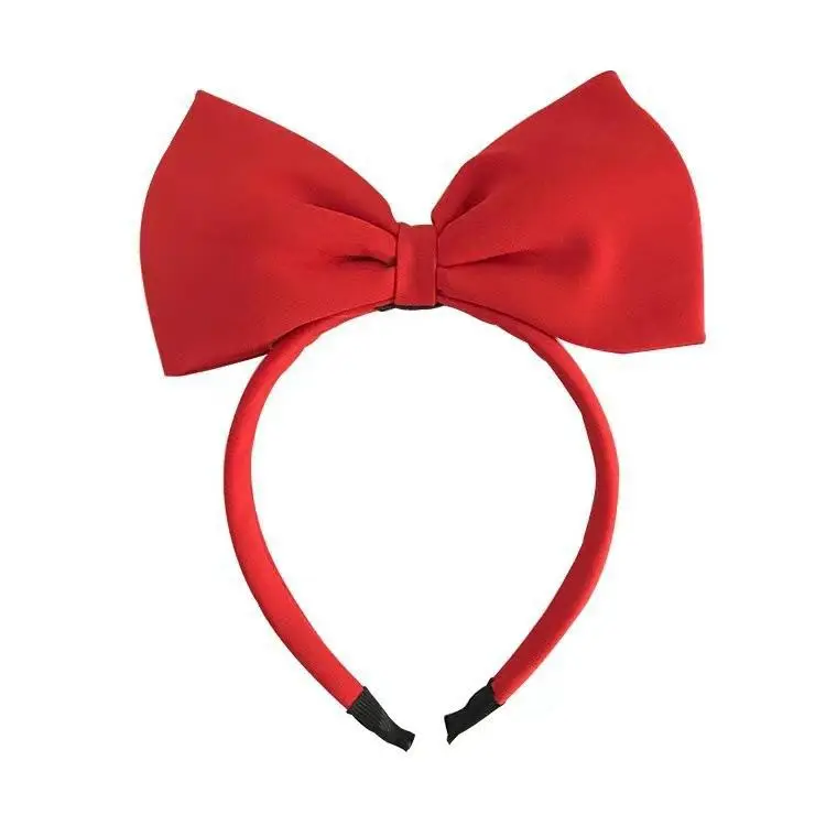 Red Polka Dot Bow Headband for Girls - Image 7