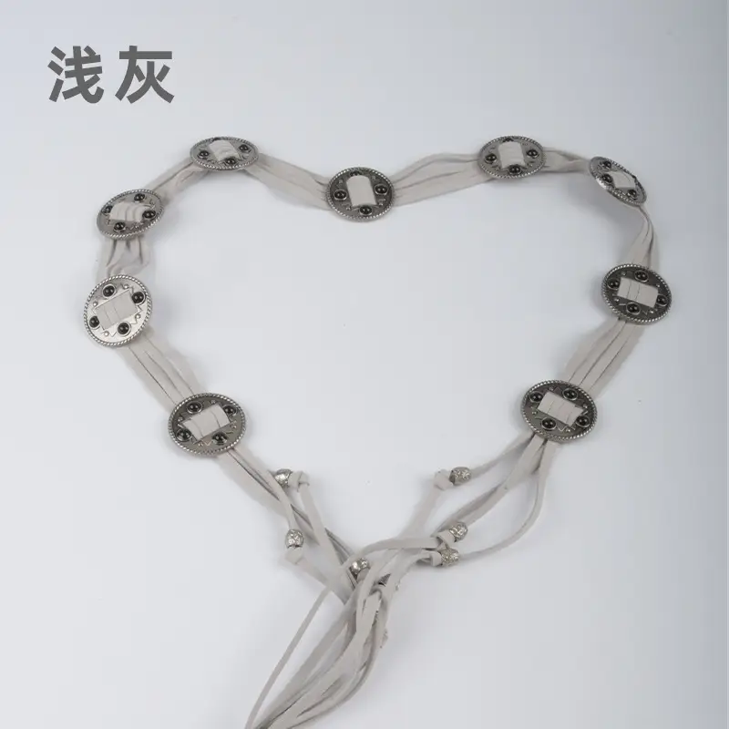 Vintage Ethnic Tassel Belt for Women Black Waist Slimming - Image 12