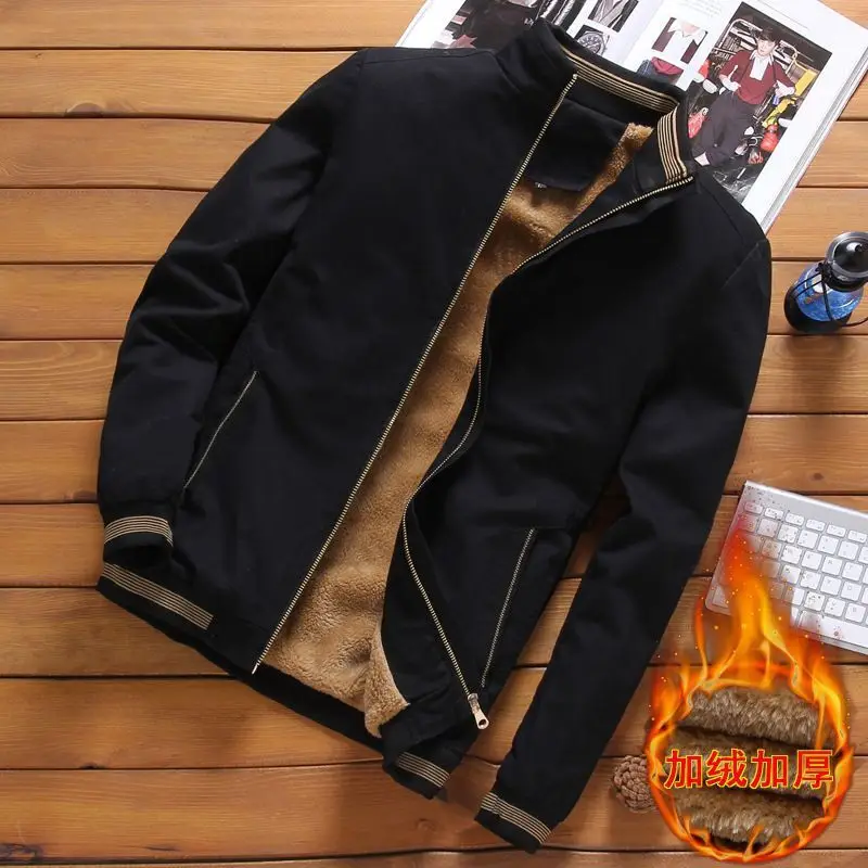 Men's Wash & Wear Casual Jacket Beige with Flame Design