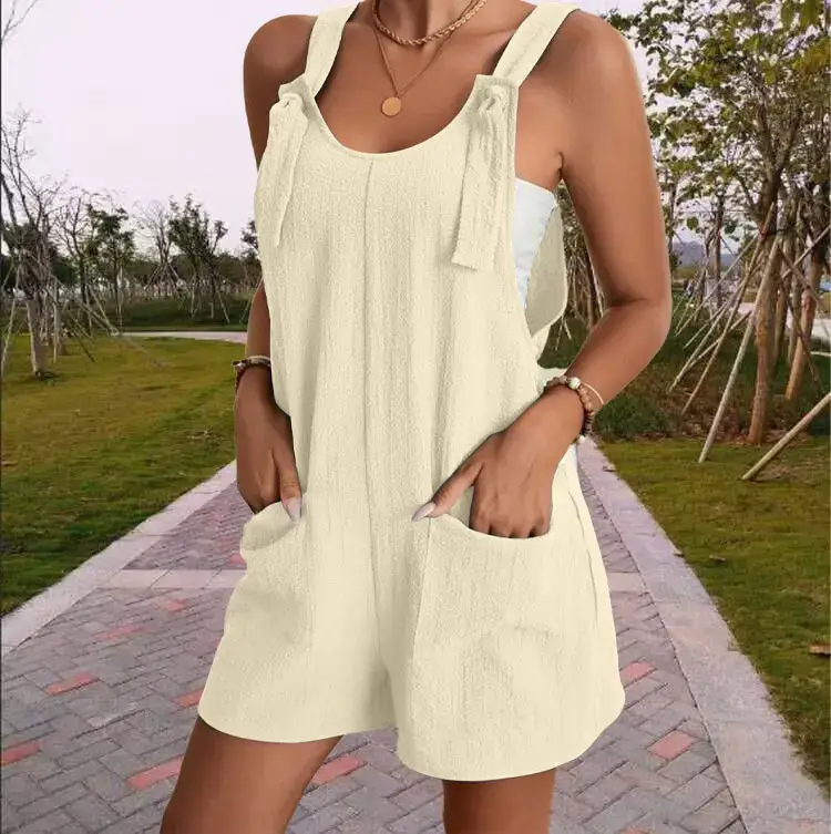 Black Crossbody Shorts Set for Women Summer Casual