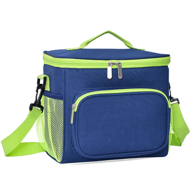 Portable Insulated Lunch Bag Red Black Oxford Cloth - Image 7