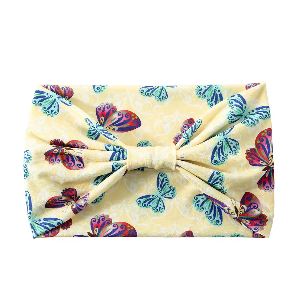 European American Butterfly Printed Wide Brim Hair Band - Image 10