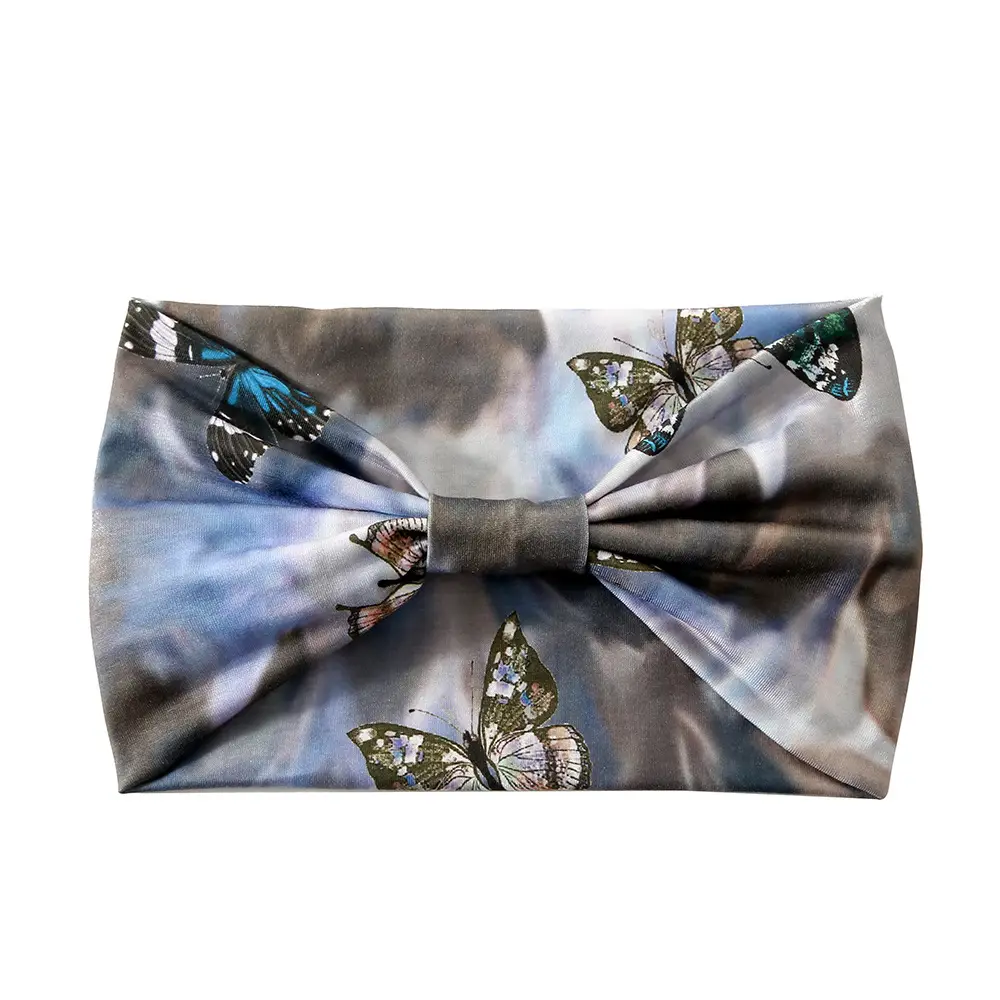 European American Butterfly Printed Wide Brim Hair Band - Image 12