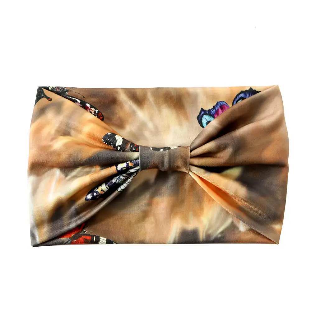 European American Butterfly Printed Wide Brim Hair Band - Image 13