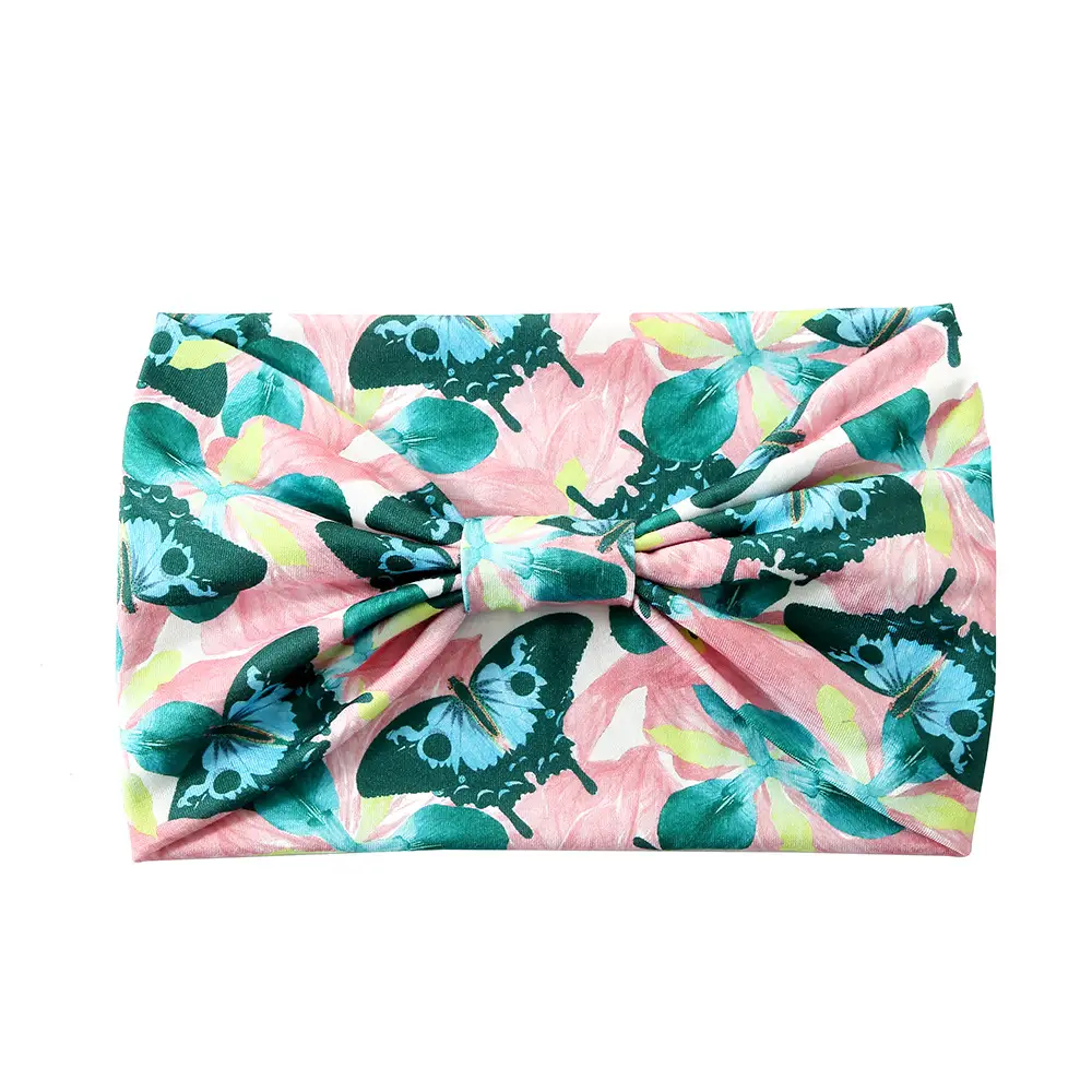 European American Butterfly Printed Wide Brim Hair Band - Image 7
