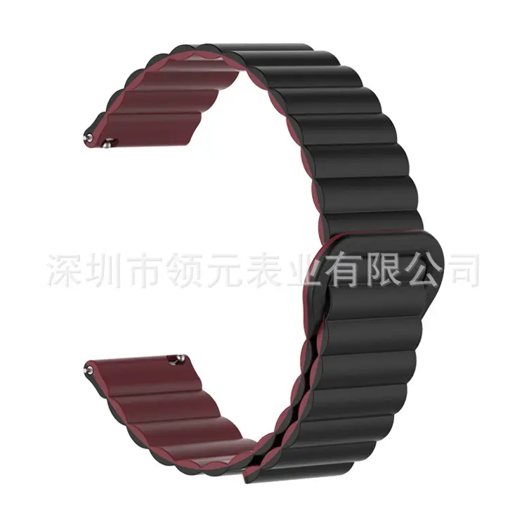 Black with wine red