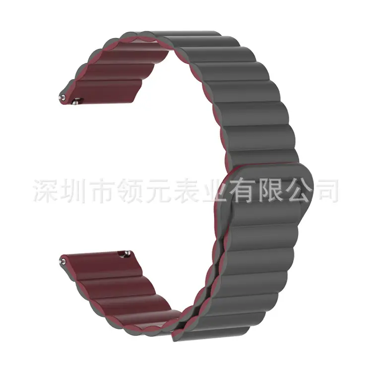 Gray with wine red