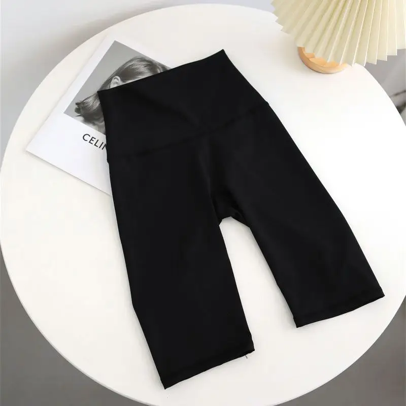 Black High Waist Yoga Pants Women Summer Thin Riding Pants — feature 20