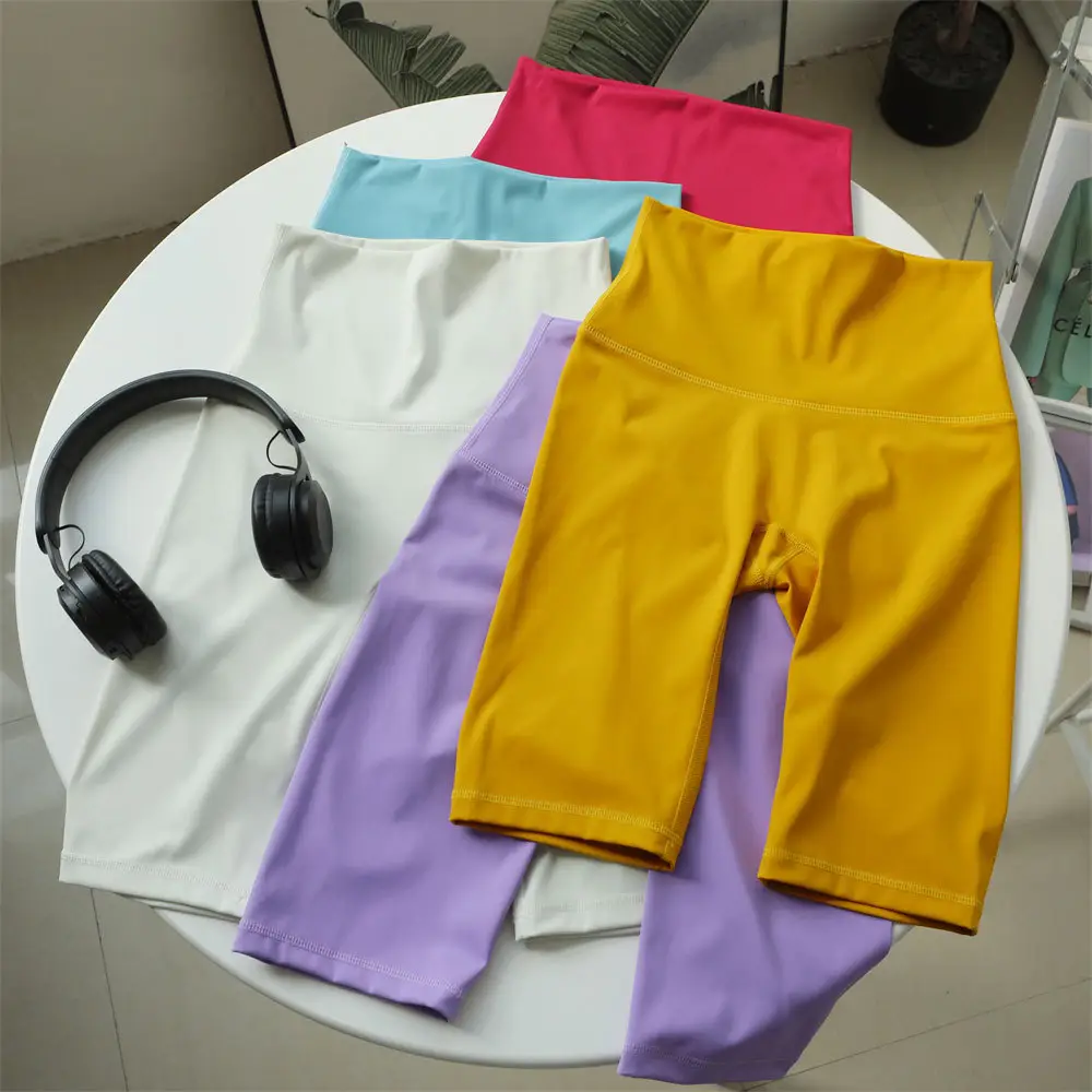 Black High Waist Yoga Pants Women Summer Thin Riding Pants — feature 6
