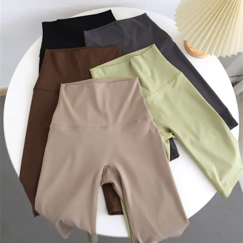 Black High Waist Yoga Pants Women Summer Thin Riding Pants — feature 7