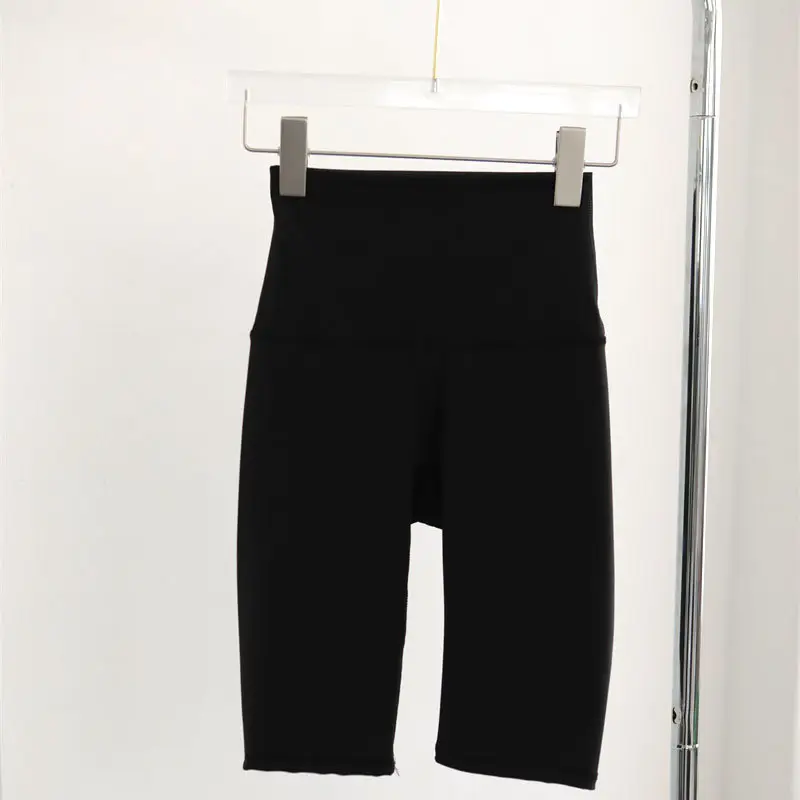 Black High Waist Yoga Pants Women Summer Thin Riding Pants