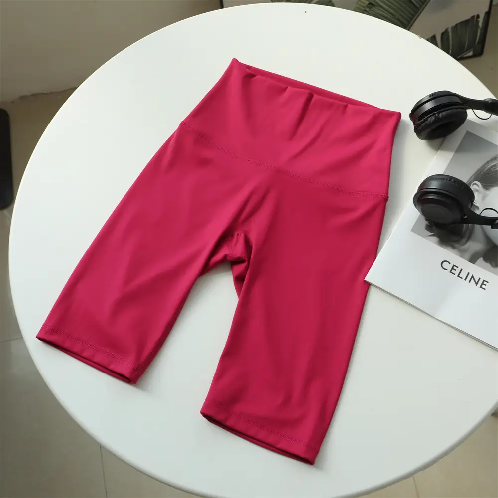 Black High Waist Yoga Pants Women Summer Thin Riding Pants