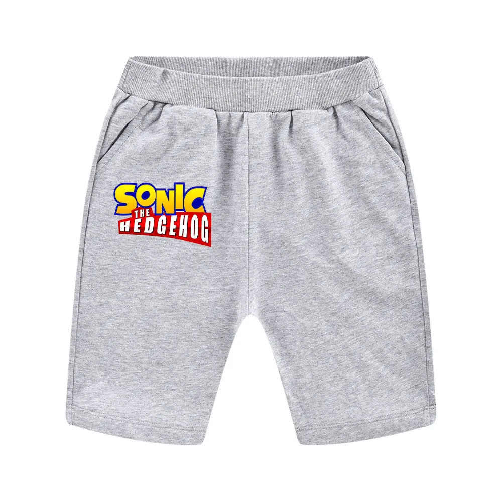 Sonic The Hedgehog Kids Black Shorts 100-170CM