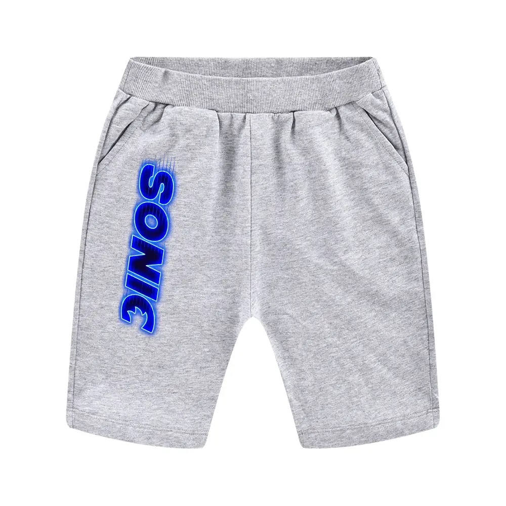 Sonic The Hedgehog Kids Black Shorts 100-170CM